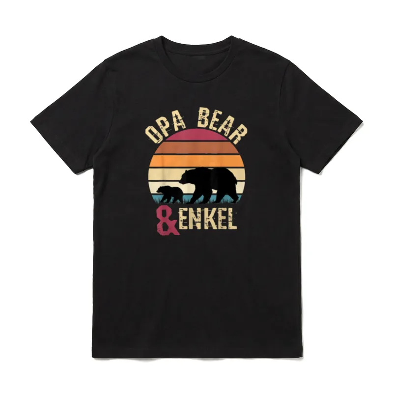 Opa Bär Und Enkel T-Shirt – Klassisches T-Shirt in Schwarz