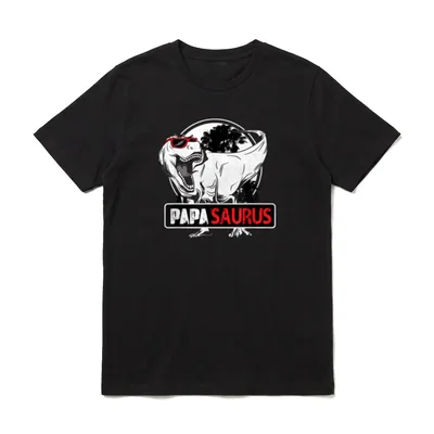 Cooles Papasaurus Humor Trex T-Shirt – Klassisches T-Shirt in Schwarz
