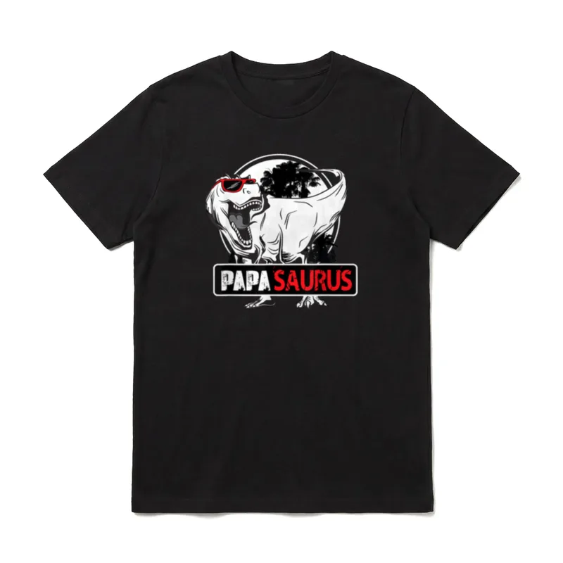 Cooles Papasaurus Humor Trex T-Shirt – Klassisches T-Shirt in Schwarz
