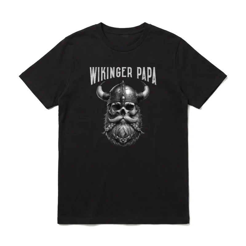 Wikinger Papa Vatertag Vater Geburtstag T-Shirt – Klassisches T-Shirt in Schwarz