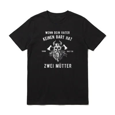 Wenn Dein Vater Keinen Papa-Wortspiele & Tiere T-Shirt – Klassisches T-Shirt in Schwarz