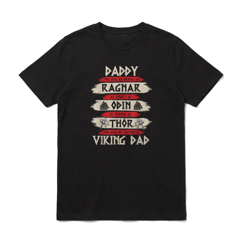 Wikinger Papa für Männer T-Shirt – Klassisches T-Shirt in Schwarz