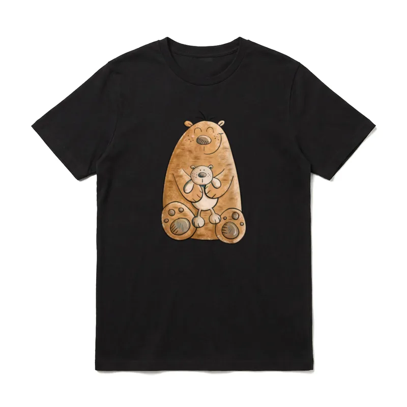 Bären Mama oder Papa T-Shirt – Klassisches T-Shirt in Schwarz