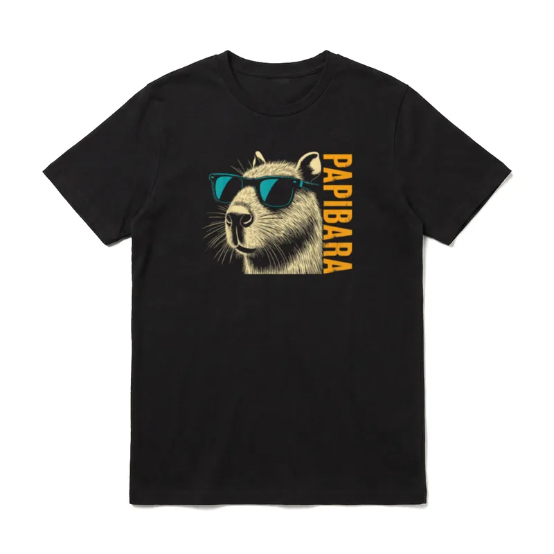 Papibara Lustiges Vatertagsgeschenk T-Shirt – Klassisches T-Shirt in Schwarz