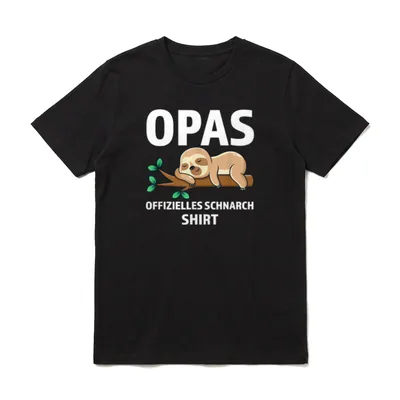 Opas offizielles Schnarch Opa T-Shirt – Klassisches T-Shirt in Schwarz
