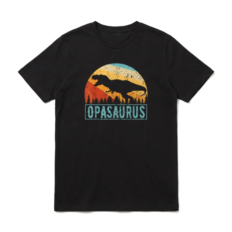 Opa Opasaurus Familie Dinosaurier T-Shirt – Klassisches T-Shirt in Schwarz
