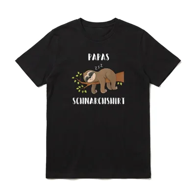 Papas Schnarchshirt Schnarchen Väter T-Shirt – Klassisches T-Shirt in Schwarz