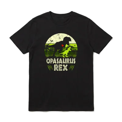 Opasaurus T Rex Dinosaurier Opa T-Shirt – Klassisches T-Shirt in Schwarz