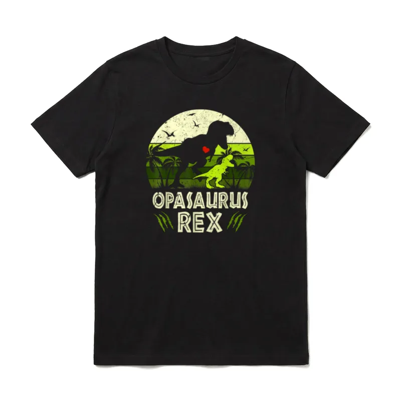 Opasaurus T Rex Dinosaurier Opa T-Shirt – Klassisches T-Shirt in Schwarz
