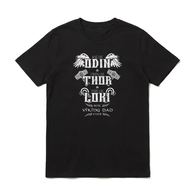 Viking Dad Odin Thor T-Shirt – Klassisches T-Shirt in Schwarz