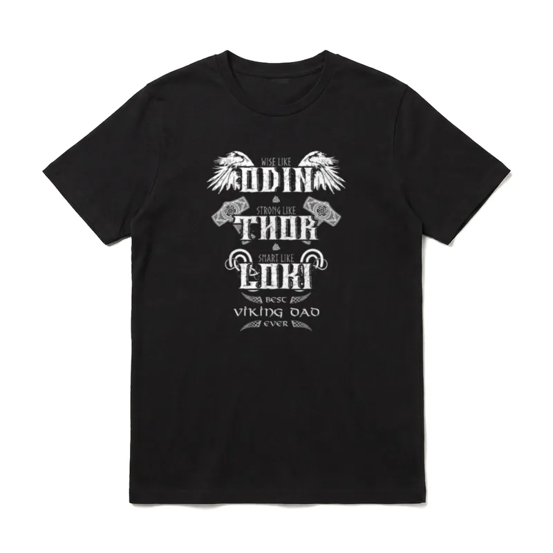 Viking Dad Odin Thor T-Shirt – Klassisches T-Shirt in Schwarz