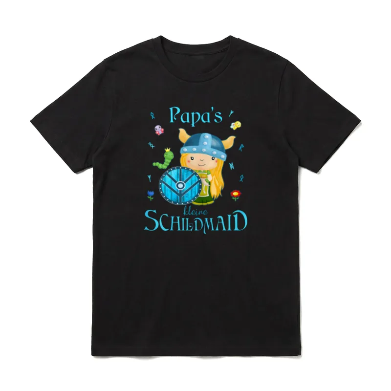 Schildmaid Papas kleine Schildmaid T-Shirt – Klassisches T-Shirt in Schwarz