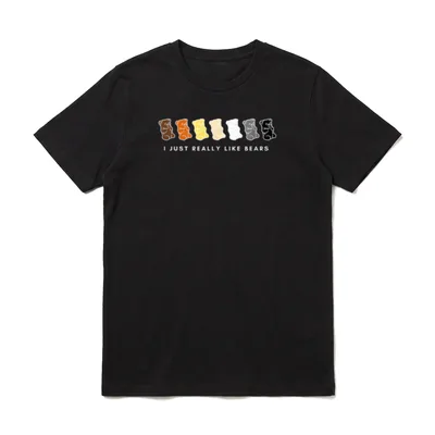 I Really like Bears T-Shirt – Klassisches T-Shirt in Schwarz
