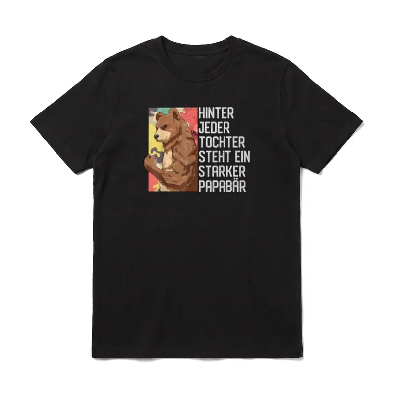 Starker Papabär Cooles Vater T-Shirt – Klassisches T-Shirt in Schwarz