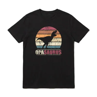 Opasaurus T rex Dinosaurierfamilie T-Shirt – Klassisches T-Shirt in Schwarz