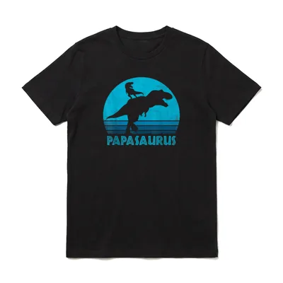 Papasaurus Rex Dinosaurier Bestes T-Shirt – Klassisches T-Shirt in Schwarz