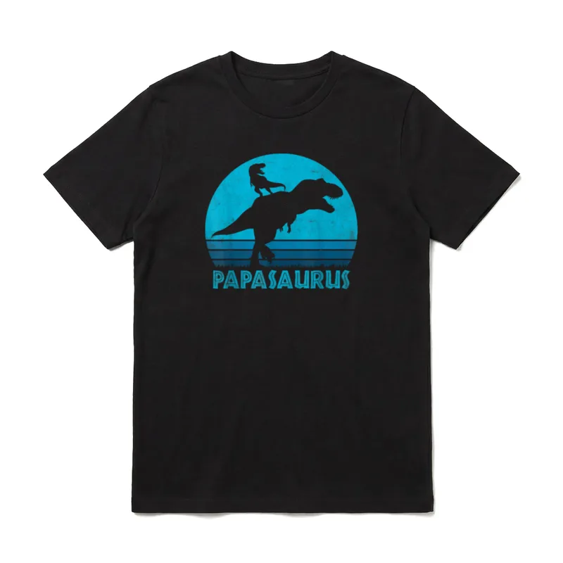Papasaurus Rex Dinosaurier Bestes T-Shirt – Klassisches T-Shirt in Schwarz