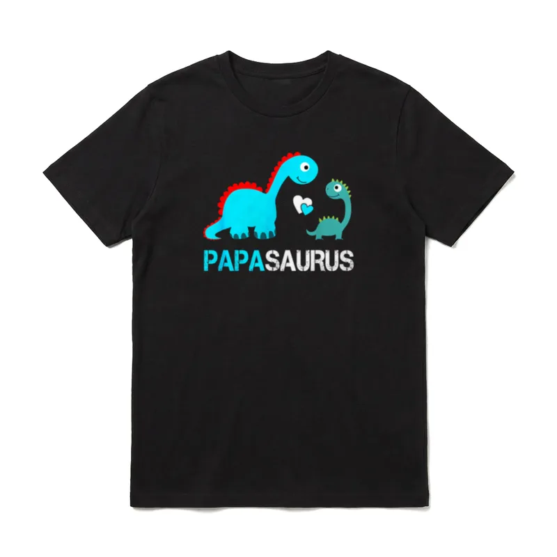 Papasaurus für Papa T-Shirt – Klassisches T-Shirt in Schwarz