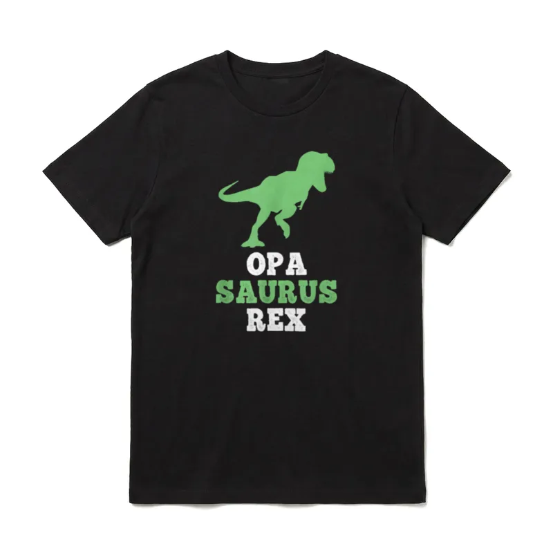 Opa-Saurus Rex Dino Dinosaur T-Shirt – Klassisches T-Shirt in Schwarz