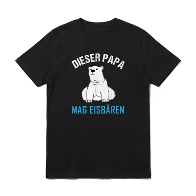 Eisbär Polarbär Süßer Bär T-Shirt – Klassisches T-Shirt in Schwarz