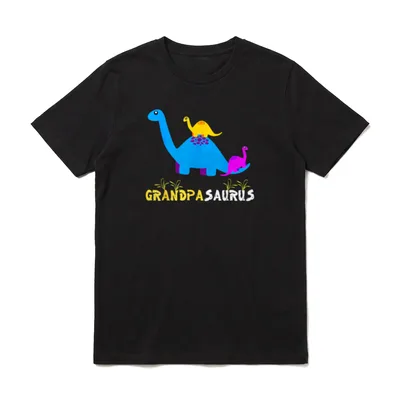 Grandpasaurus Grandpa Disnosaur T-Shirt – Klassisches T-Shirt in Schwarz