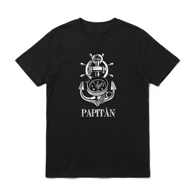 Papitän Vatertag Geburtstagsgeschenk Männer T-Shirt – Klassisches T-Shirt in Schwarz