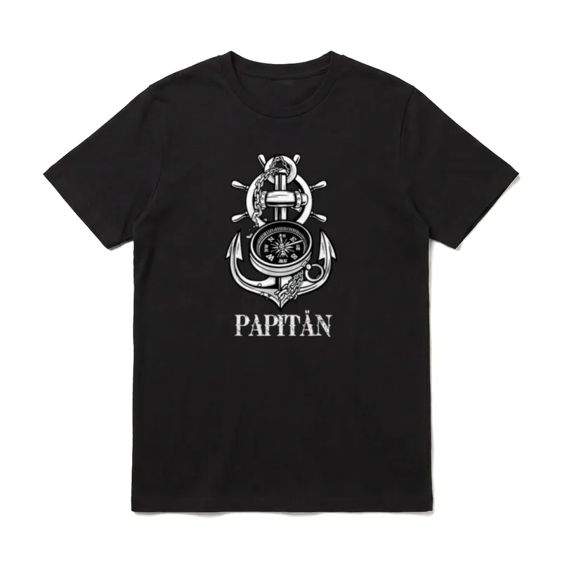 Papitän Vatertag Geburtstagsgeschenk Männer T-Shirt – Klassisches T-Shirt in Schwarz