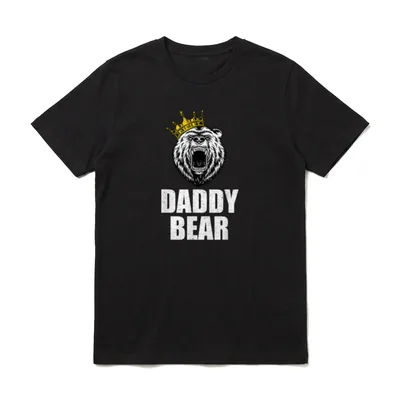 Papa Bär Papa Bär Hemden T-Shirt – Klassisches T-Shirt in Schwarz