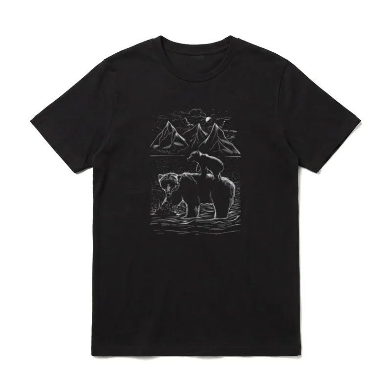 Vatertag Papabär Papa Lustig T-Shirt – Klassisches T-Shirt in Schwarz