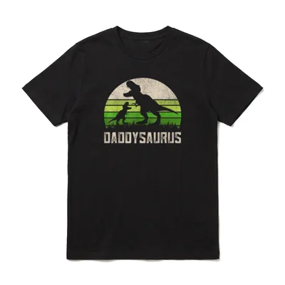 Vatertag Papa T-Rex Fun T-Shirt – Klassisches T-Shirt in Schwarz