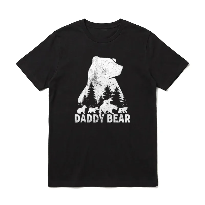 Daddy Bear 4 Cubs T-Shirt – Klassisches T-Shirt in Schwarz