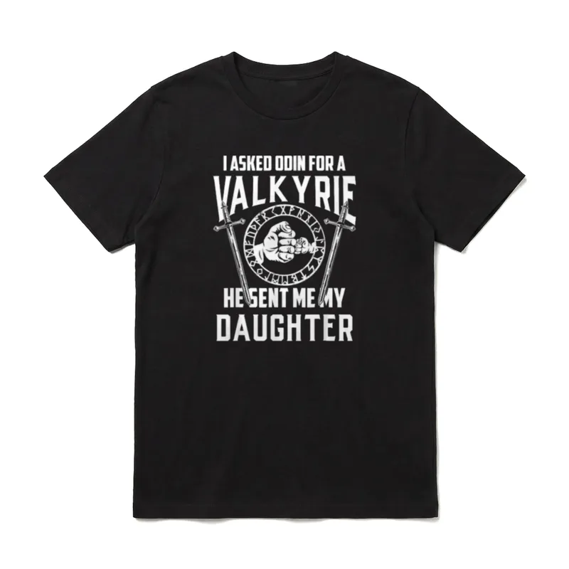 Ich fragte Odin T-Shirt – Klassisches T-Shirt in Schwarz