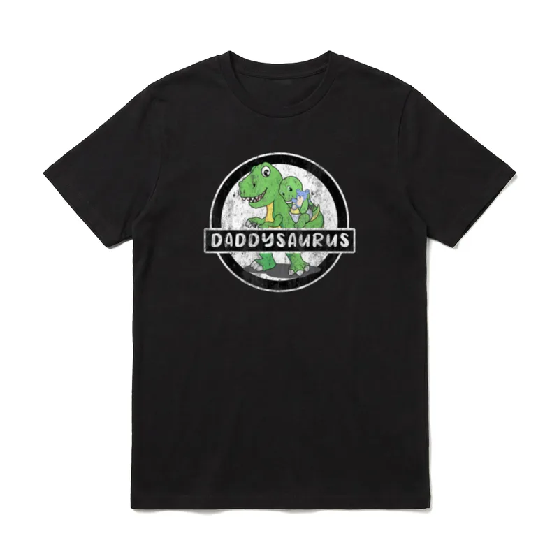 Vater Sohn Baby Daddysaurus T-Shirt – Klassisches T-Shirt in Schwarz