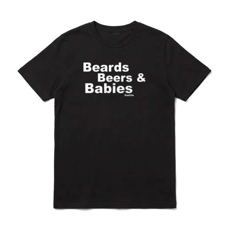 Beards beers and babies T-Shirt – Klassisches T-Shirt in Schwarz