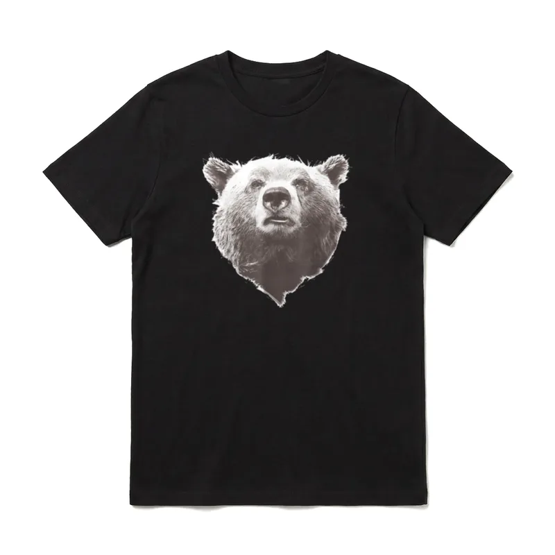 Bär Bären Bärenkopf Grizzlybär T-Shirt – Klassisches T-Shirt in Schwarz