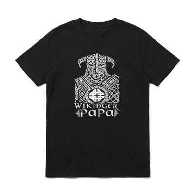 Wikinger Papa Vatertag Vater Vikinger T-Shirt – Klassisches T-Shirt in Schwarz
