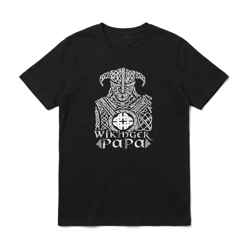 Wikinger Papa Vatertag Vater Vikinger T-Shirt – Klassisches T-Shirt in Schwarz