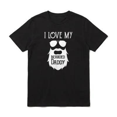 Bärtiger Papa für Bartträger T-Shirt – Klassisches T-Shirt in Schwarz