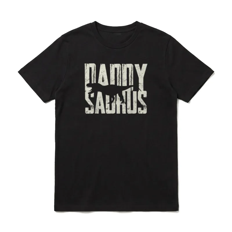 Funny Daddysaurus Rex Mens T-Shirt – Klassisches T-Shirt in Schwarz