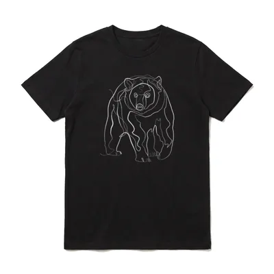 Bär Papa Bär Vatertag Wildnis T-Shirt – Klassisches T-Shirt in Schwarz