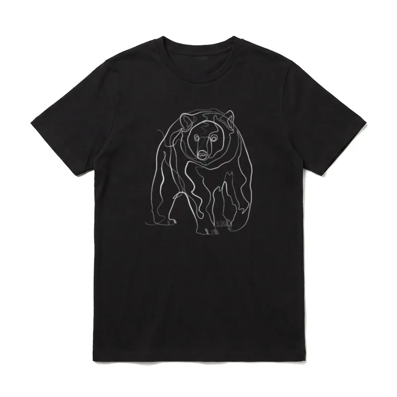 Bär Papa Bär Vatertag Wildnis T-Shirt – Klassisches T-Shirt in Schwarz