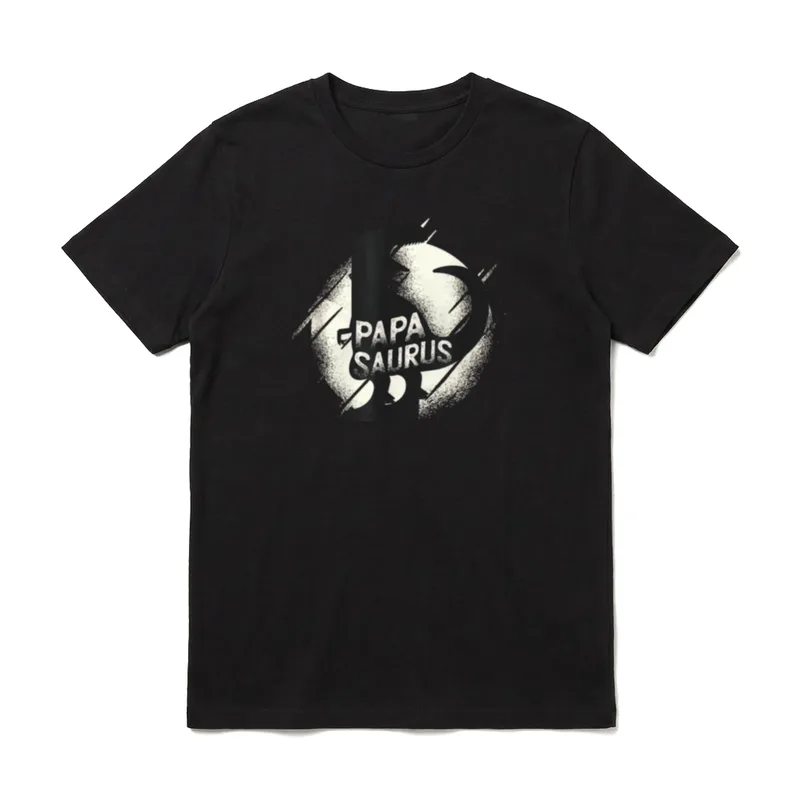 Papasaurus Rex Vatertag T-Shirt – Klassisches T-Shirt in Schwarz