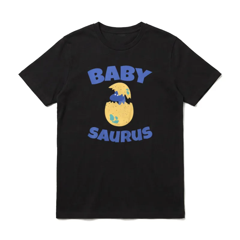 Babysaurus Partneroutfit Vater Sohn T-Shirt – Klassisches T-Shirt in Schwarz