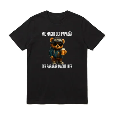 wie macht der papabär T-Shirt – Klassisches T-Shirt in Schwarz