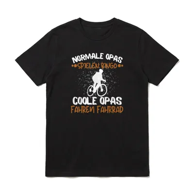 Coole OPAS Fahren Fahrrad T-Shirt – Klassisches T-Shirt in Schwarz