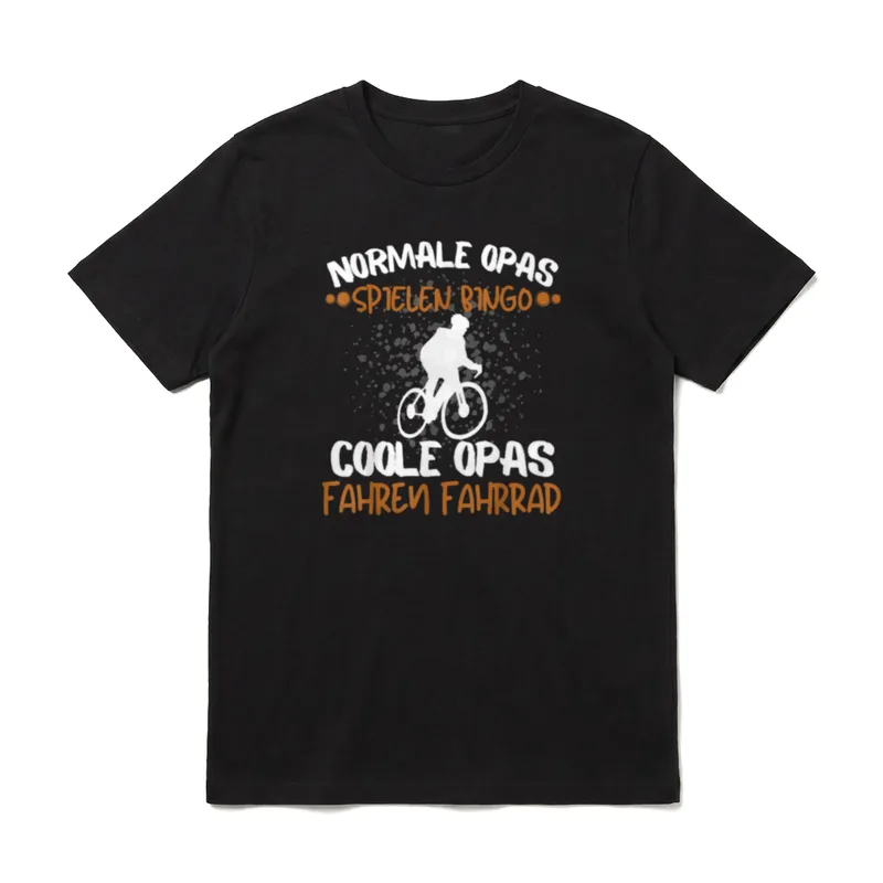 Coole OPAS Fahren Fahrrad T-Shirt – Klassisches T-Shirt in Schwarz