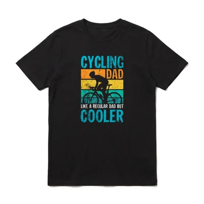 T-Shirt Radfahren Herren – Klassisches T-Shirt in Schwarz