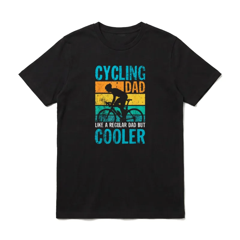 T-Shirt Radfahren Herren – Klassisches T-Shirt in Schwarz