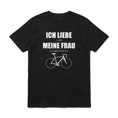 Rennrad Spruch Mann Frau T-Shirt – Klassisches T-Shirt in Schwarz