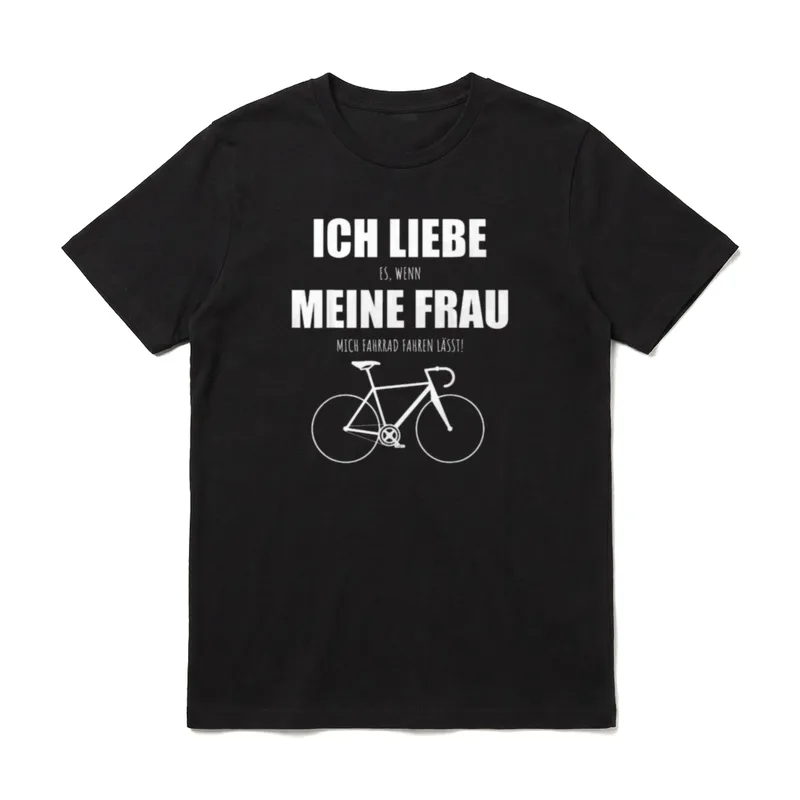 Rennrad Spruch Mann Frau T-Shirt – Klassisches T-Shirt in Schwarz
